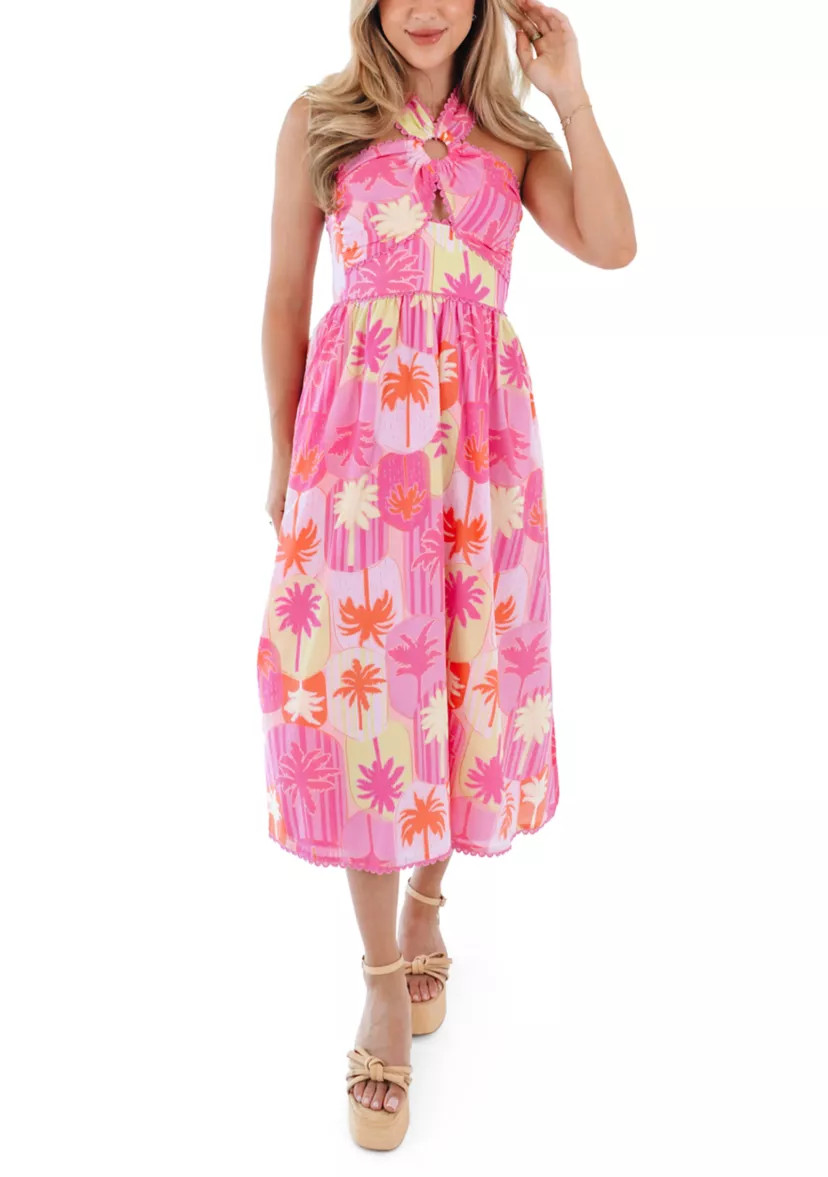 Women's Cara Ric Rac Cross Midi Dress | Belk