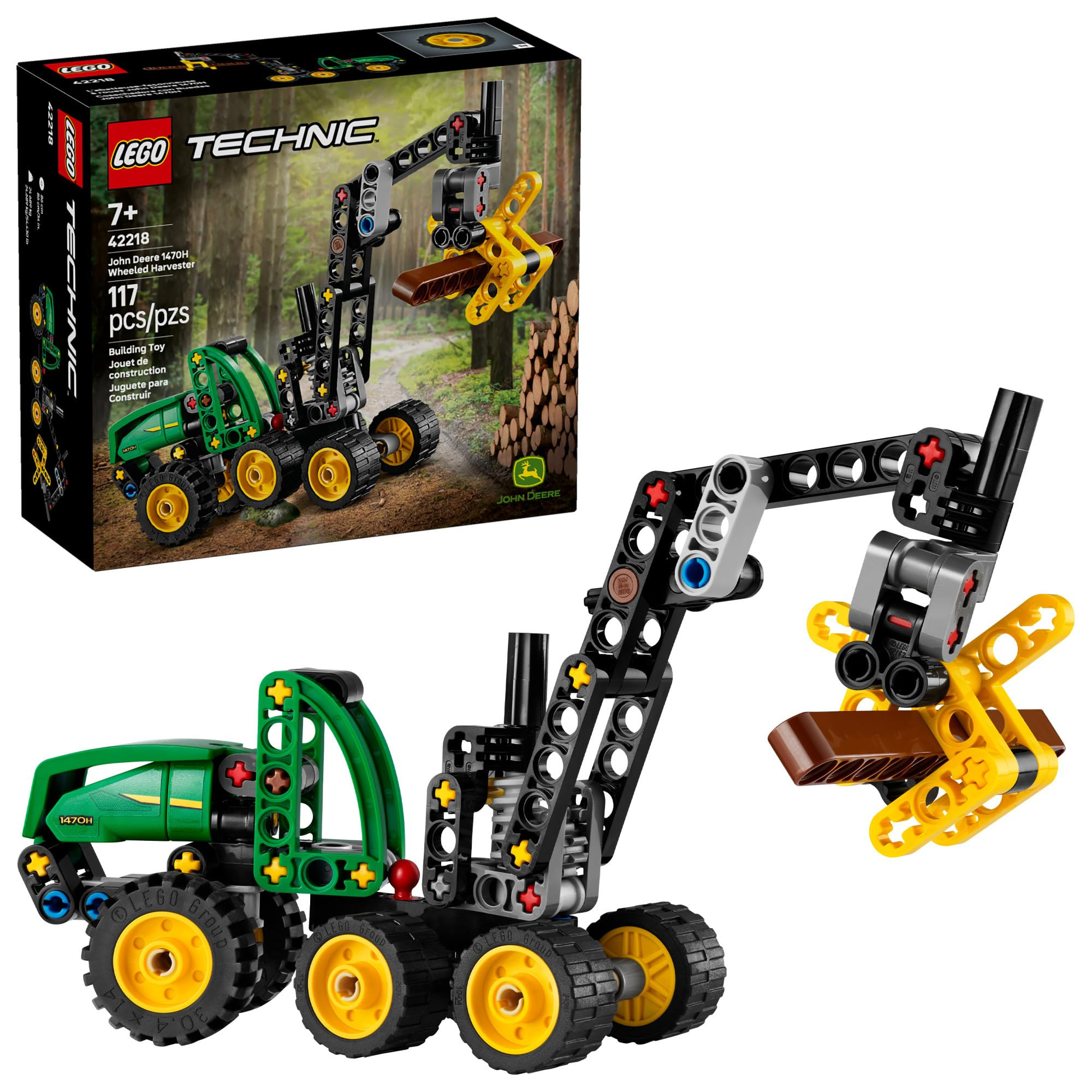 LEGO Technic John Deere 1470H Wheeled Harvester Building Toy for Kids - Heavy Vehicle Playset W/R... | Amazon (US)