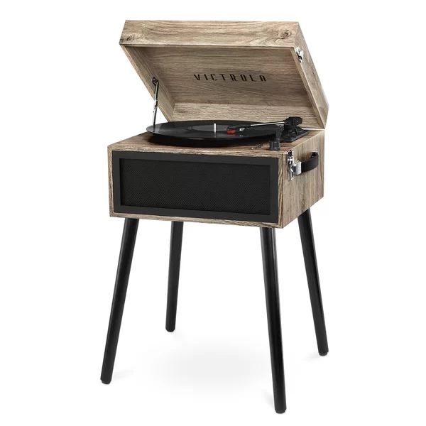 Bluetooth Record Player Stand with 3-Speed Turntable | Wayfair North America