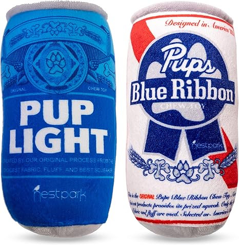 Pup Light and Pups Blue Ribbon - Funny Dog Toys - Plush Squeaky Dog Toys for Medium, Small and La... | Amazon (US)