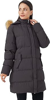 WenVen Women's Winter Thicken Puffer Coat Warm Jacket with Faux Fur Removable Hood | Amazon (US)