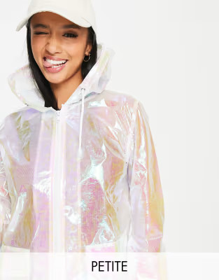 Brave Soul Petite festival Unicorn rain mac in lime shimmer | ASOS | ASOS (Global)