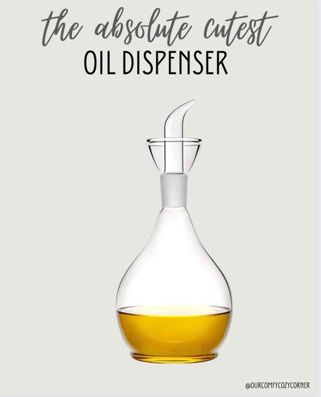 The cutest oil dispenser for less than $20! I am alllll for function and aesthetic together! This olive oil decanter has helped me to feel so much better about leaving it out on the counter. 

#LTKfindsunder50 #LTKstyletip #LTKhome