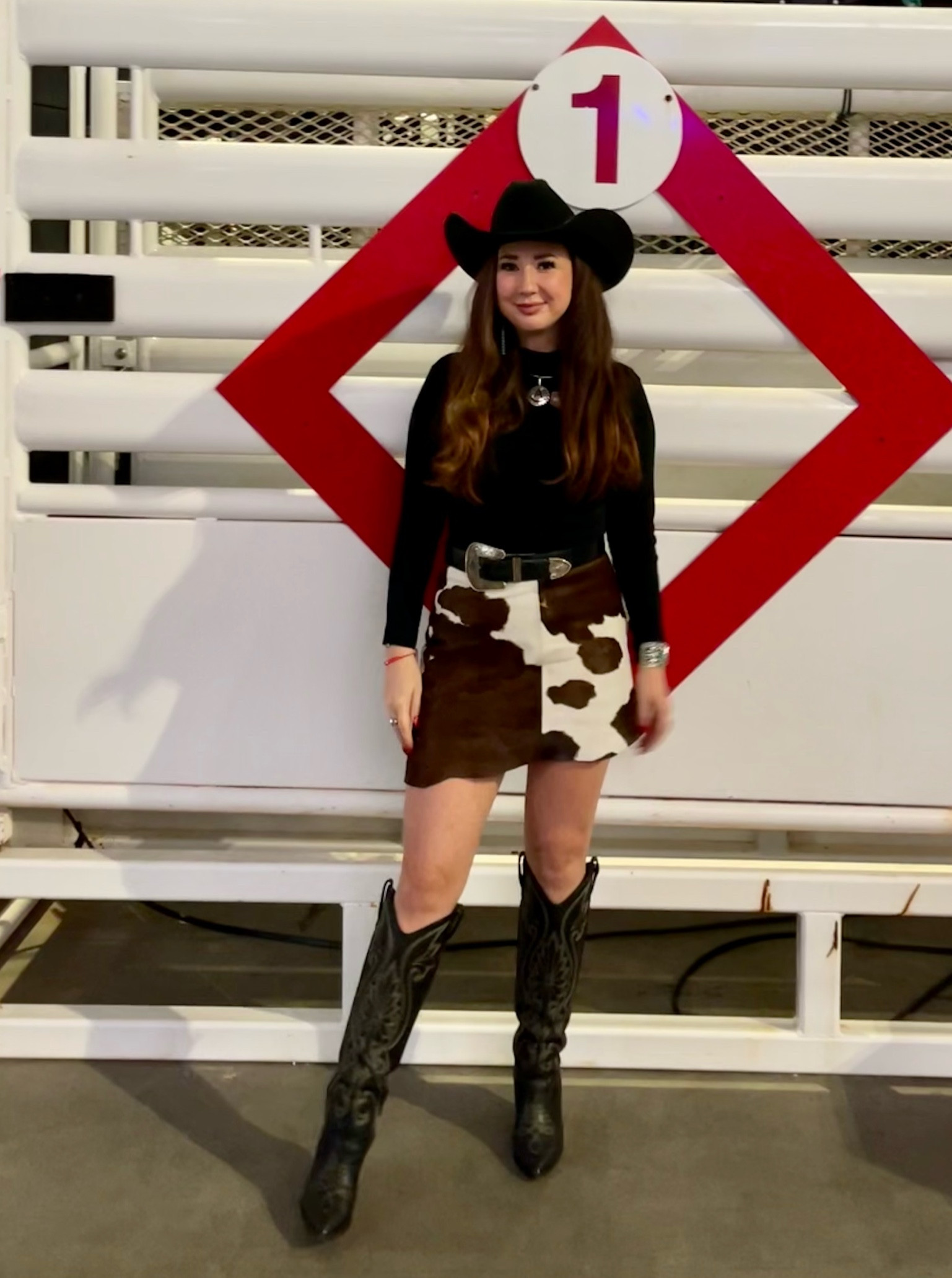 Styled a basic black turtleneck from Amazon with this cowhide skirt. Consider this my new rodeo uniform! 

#LTKSeasonal