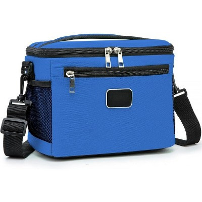 Small Insulated Leak-Proof Lunch Bag. Soft Cooler Tote with Adjustable Shoulder Strap for Work, Travel, or Picnic. Royal Blue | Target