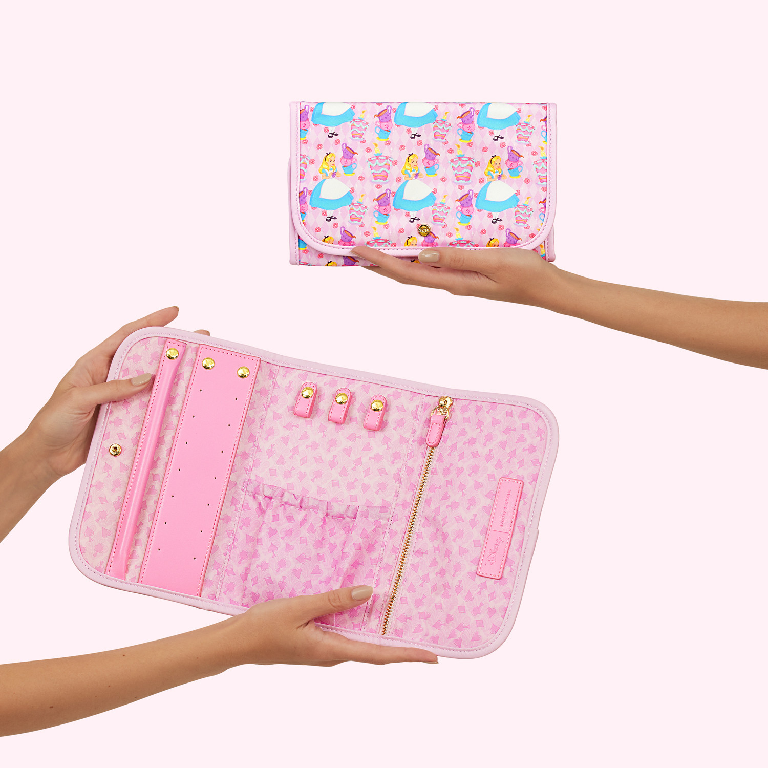 Alice in Wonderland Jewelry Roll | Personalized Jewelry Roll | Stoney Clover Lane | Stoney Clover Lane