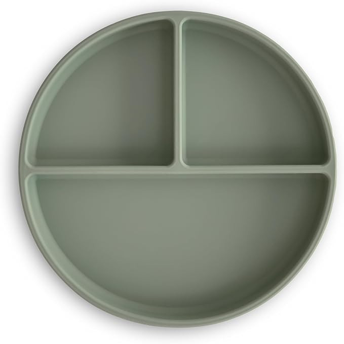 mushie Silicone Suction Plate | BPA-Free Non-Slip Design (Dried Thyme) | Amazon (US)
