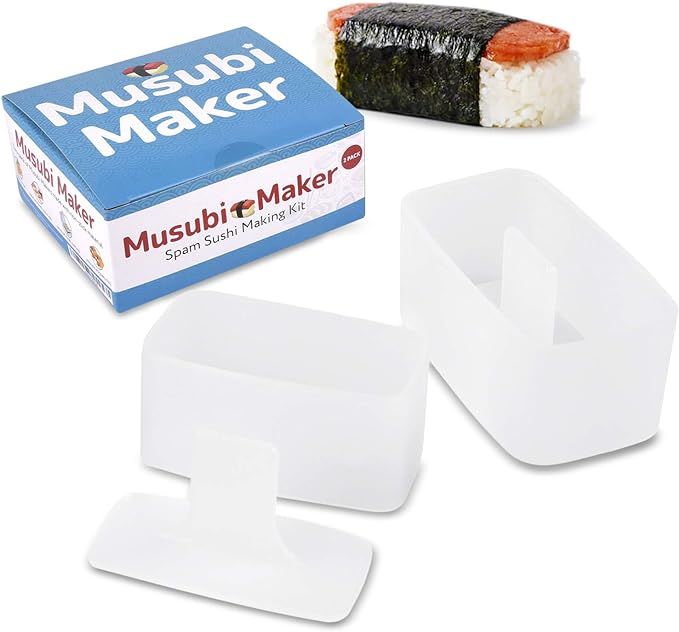 2 Pack Musubi Maker Press - BPA Free, Non-Stick & Non-Toxic Sushi Making Kit - Spam Musubi Mold -... | Amazon (US)