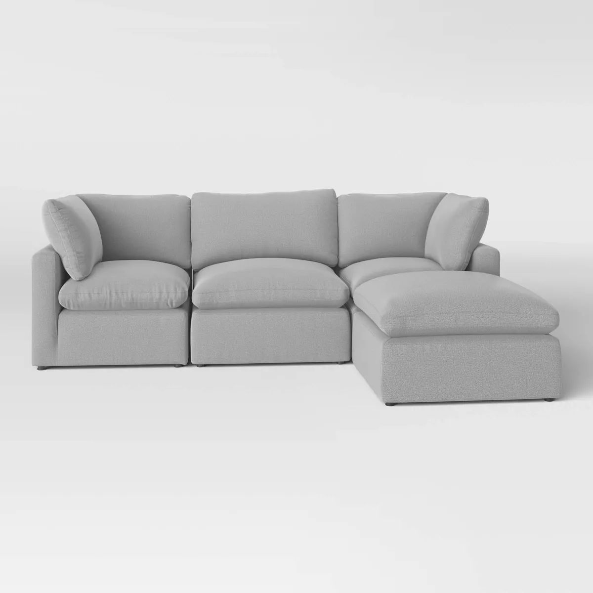 4pc Allandale Modular Sectional Sofa Set Gray - Threshold™ | Target