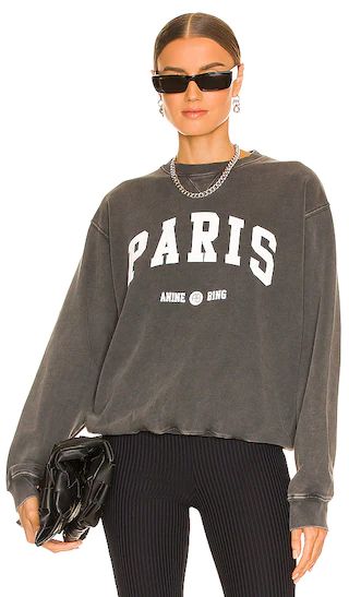 Ramona University Paris Sweatshirt in Washed Black | Revolve Clothing (Global)