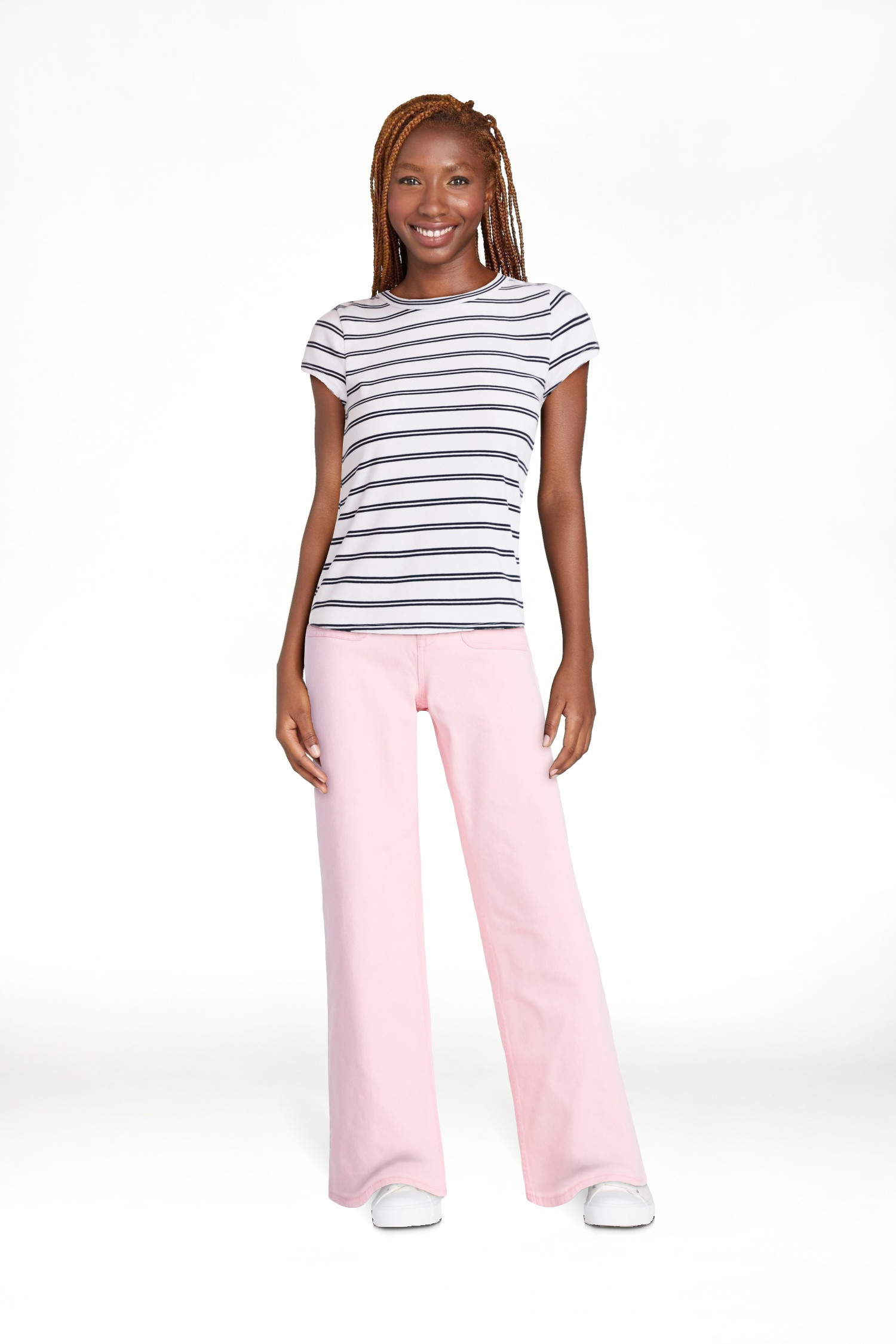 Free Assembly Women's and Women's Plus Cap Sleeve Tee, Sizes XS-4X | Walmart (US)