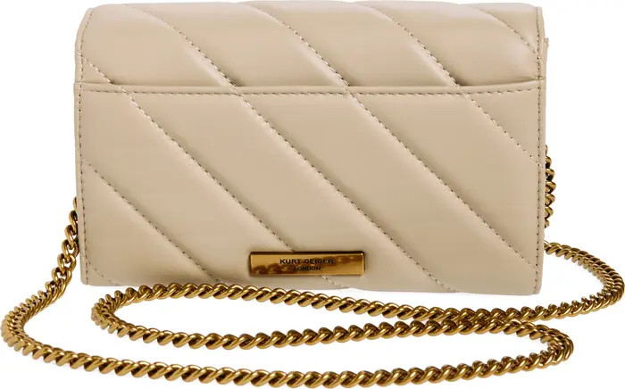 Kurt Geiger London Soho Quilted Leather Wallet on a Chain | Nordstrom | Nordstrom