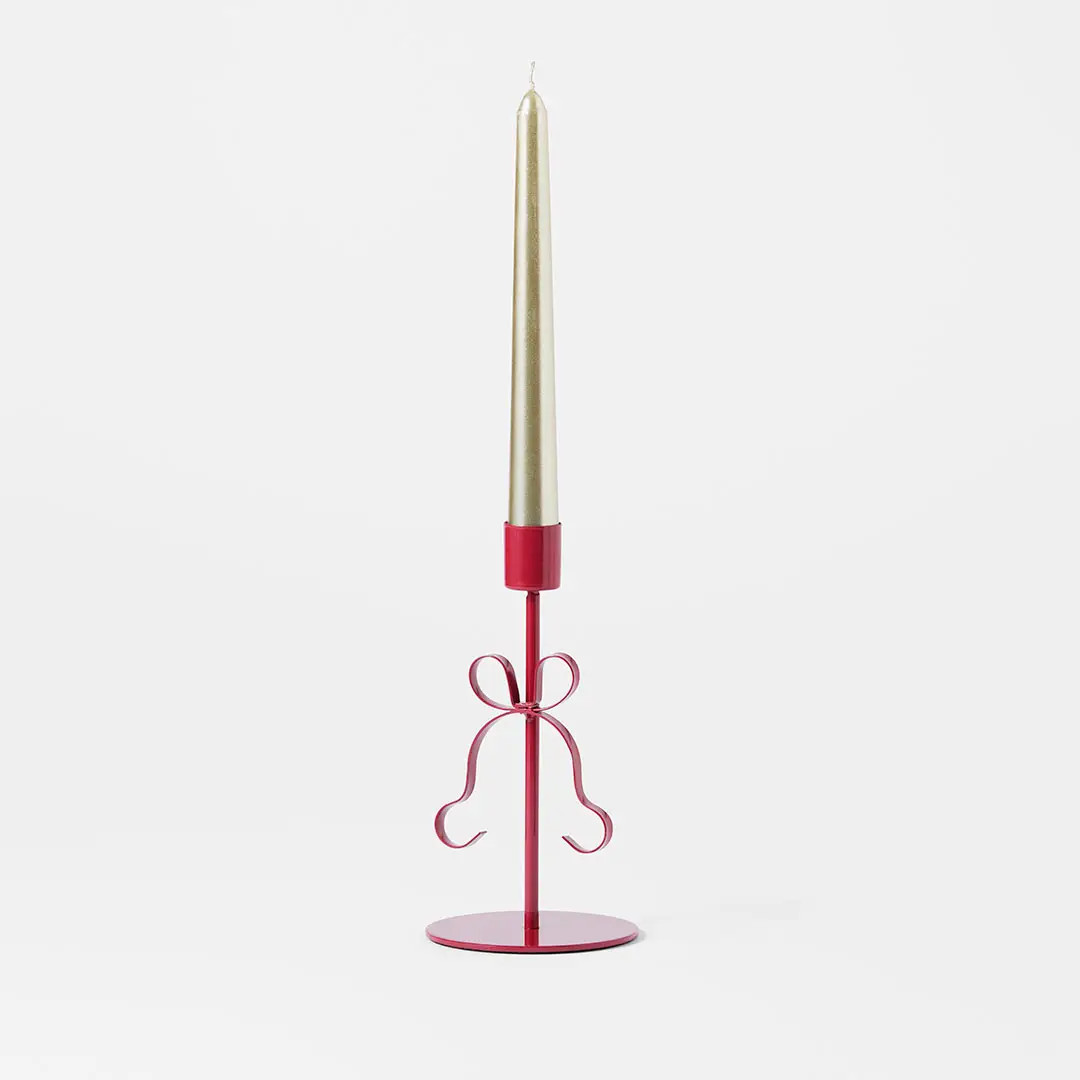 Ribbon Taper Candle Holder Lrg | Bed Bath N' Table