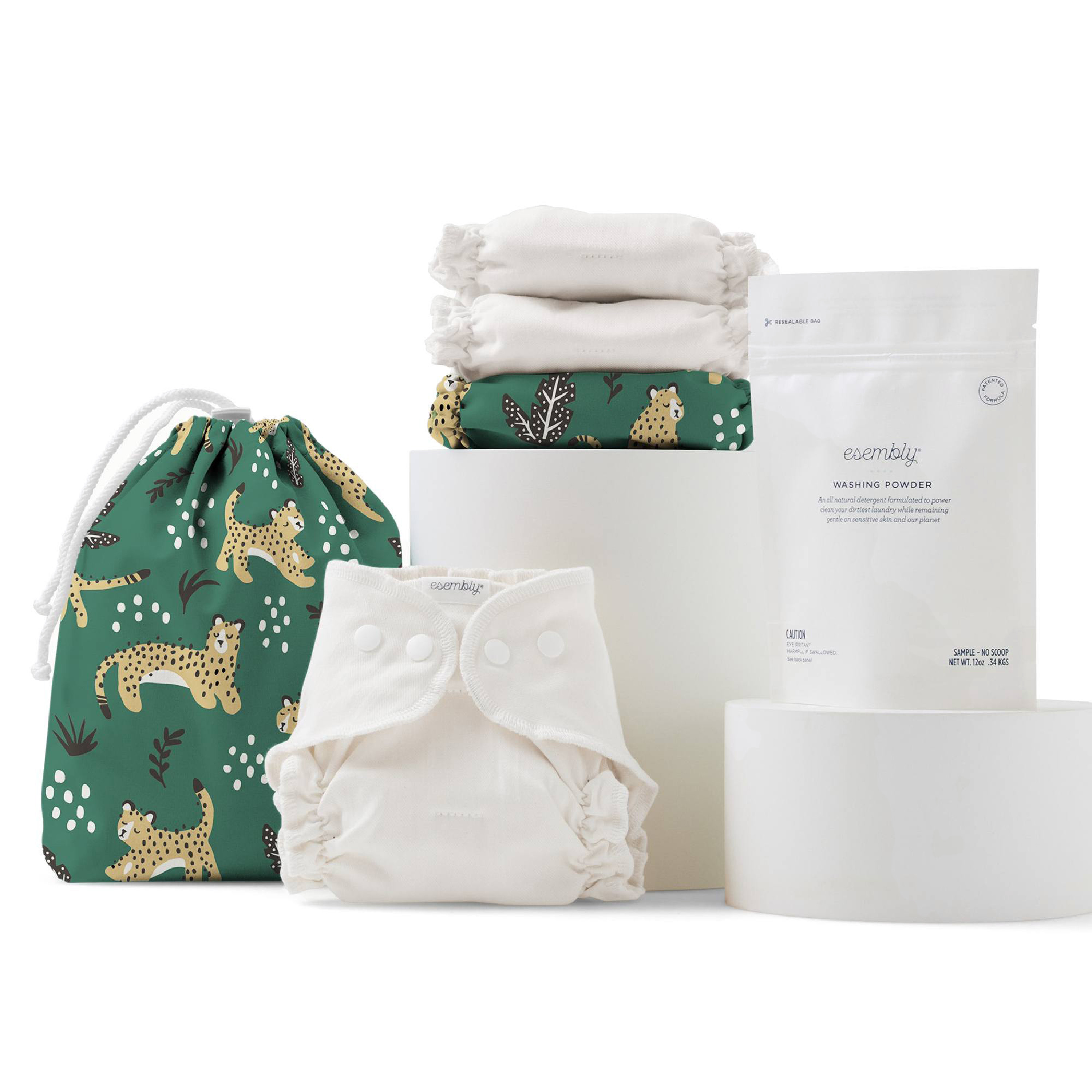 Esembly Baby Cloth Diaper Try-It Kit, Size 2 | Grove