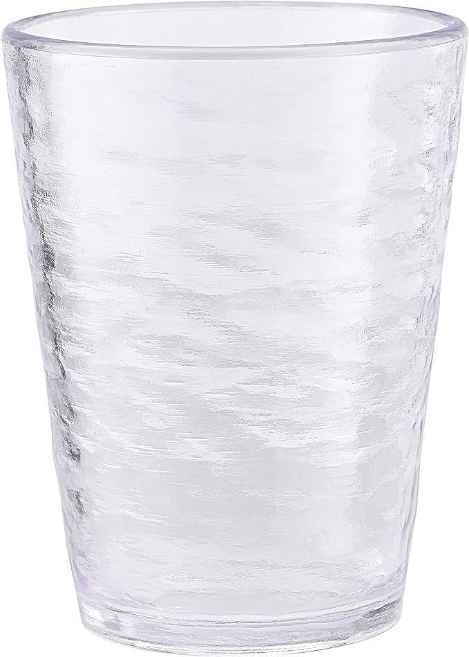 KLIFA- RIPPLE- 16 ounce, Set of 6, Acrylic Tumbler Drinking Glasses Cups, BPA-Free, Stackable Pla... | Amazon (US)