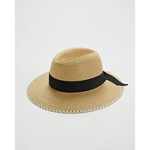 Black Bow & Trim Fedora Hat | Oliver Bonas (Global)