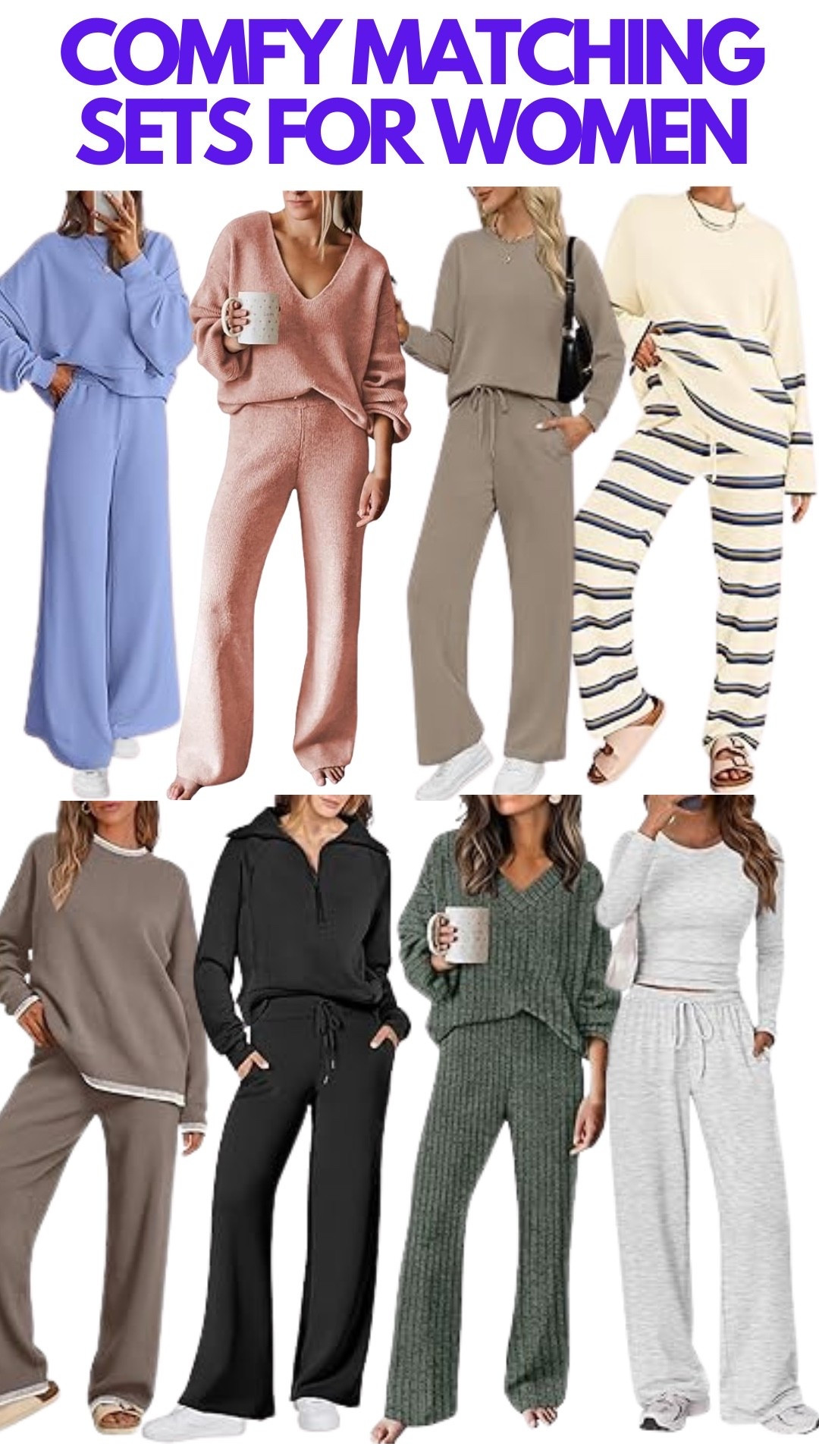 Comfy matching sets for women 

#LTKmomlife #LTKootd