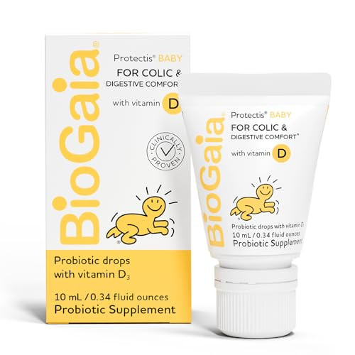 BioGaia Baby Probiotic Drops - Colic & Gas Relief + Vitamin D, 50-Day Supply, Safe for Newborns, ... | Amazon (US)