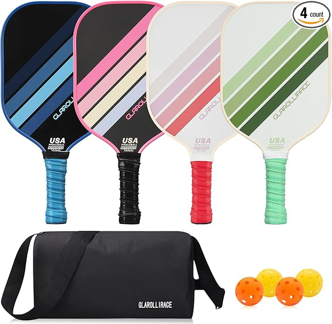 Pickleball Paddles Set of 2 | 4 Pickleball Rackets,USAPA Approved Pickleball Set of 2 | 4 Pickle ... | Amazon (US)