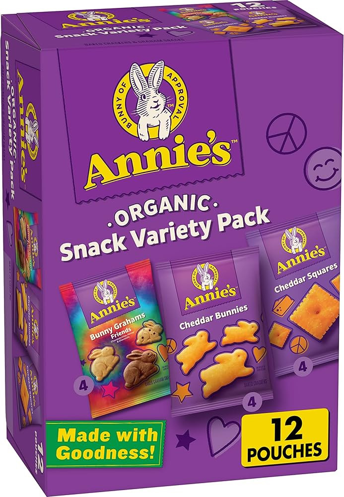 Annie's Organic Variety Pack, Easter Basket Stuffers, Cheddar Bunnies, Bunny Grahams, and Cheddar... | Amazon (US)