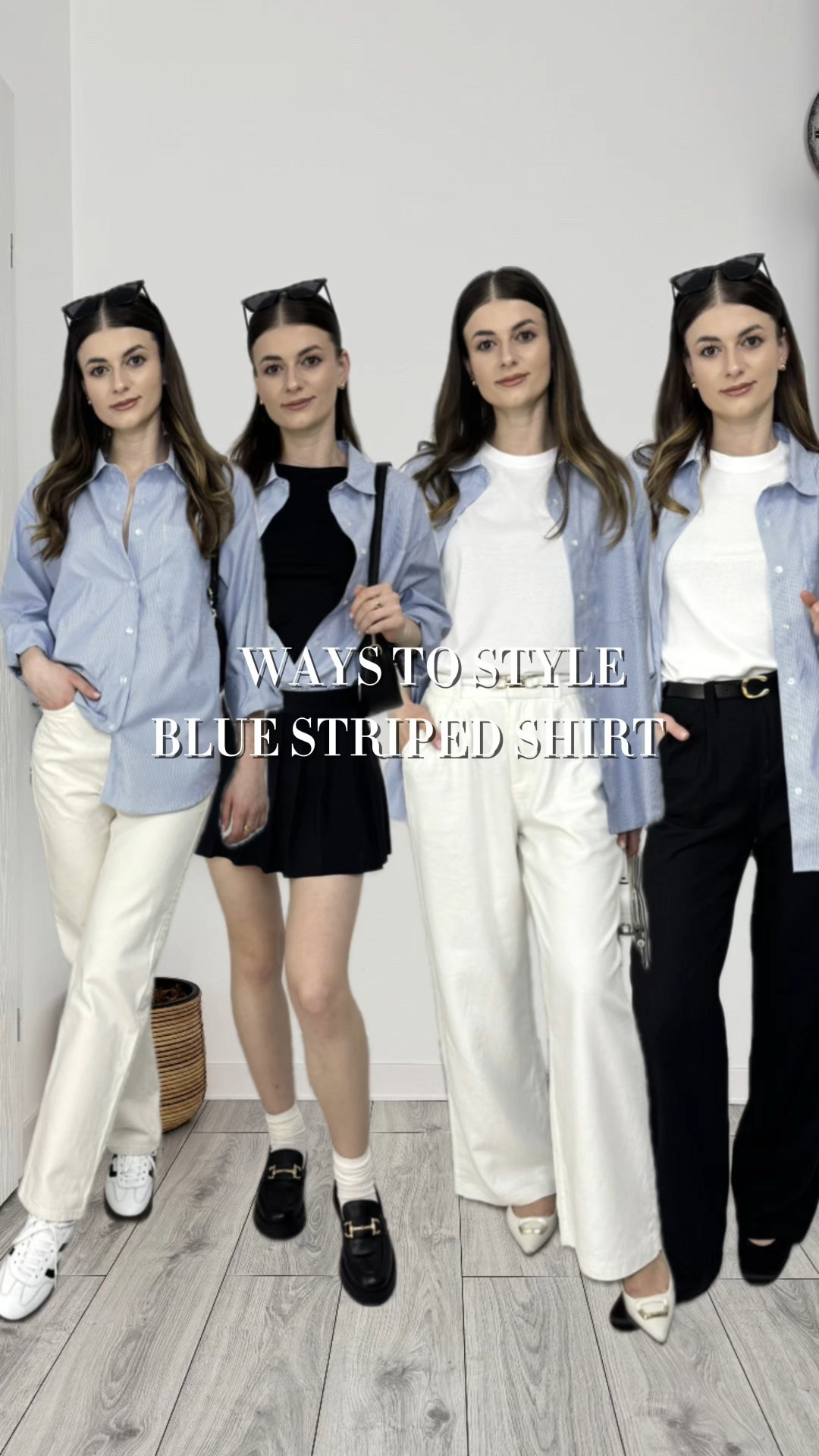 7 ways to style a blue oversized striped shirt! 💙✨ From laid-back looks to chic layers, this versatile piece is perfect for any vibe. Which style do you like most? 🦋 #IlaStylesDiary 

#LTKspring #LTKworkwear #LTKeurope
