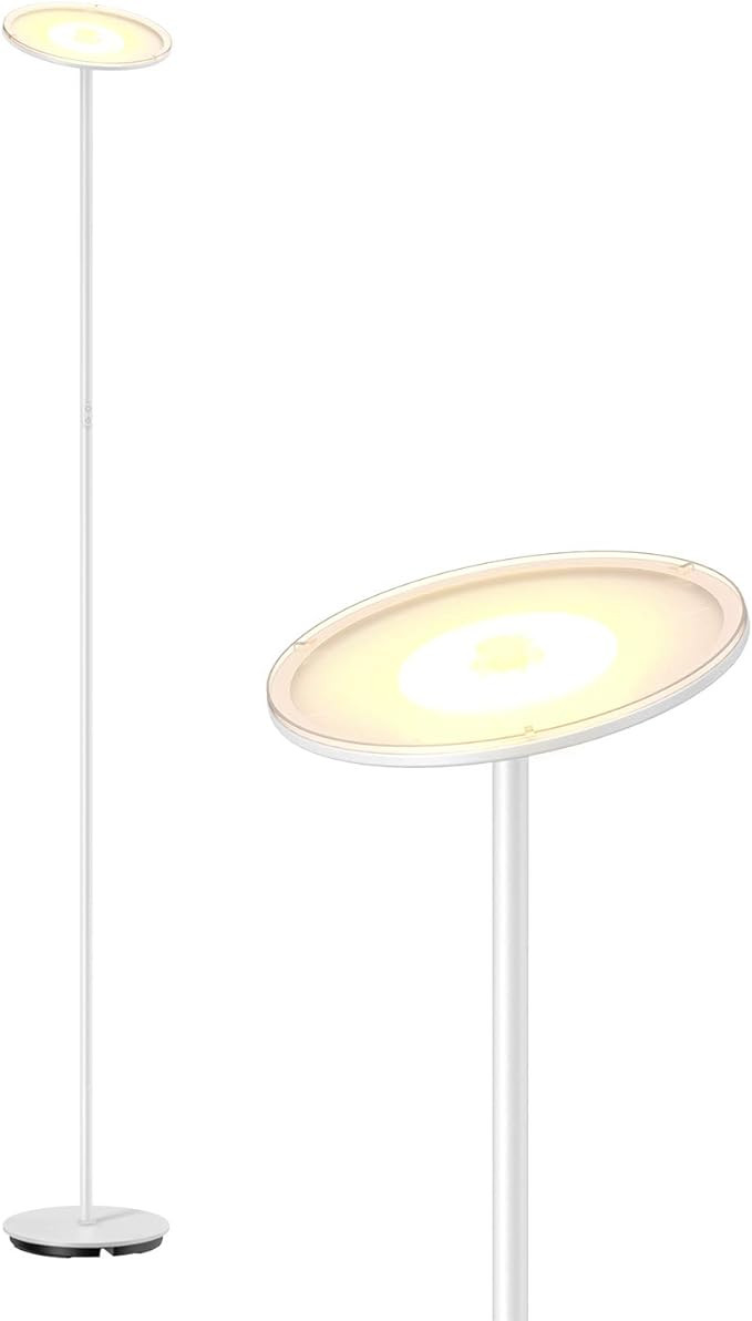 LED Torchiere Floor Lamps, Gladle Dimmable Tall Standing Lights for Living Room Bedroom Office, S... | Amazon (US)