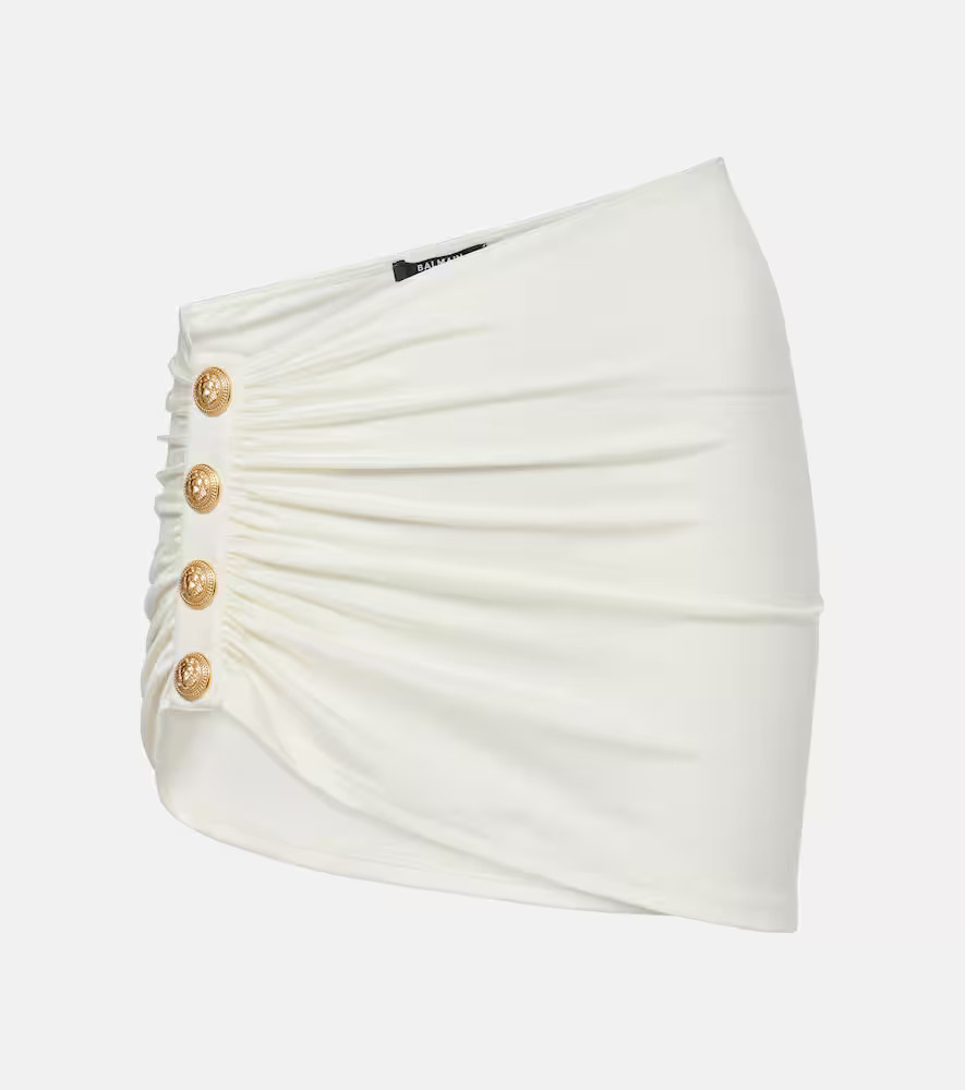 Balmain Draped asymmetric beach cover-up | Mytheresa (US/CA)