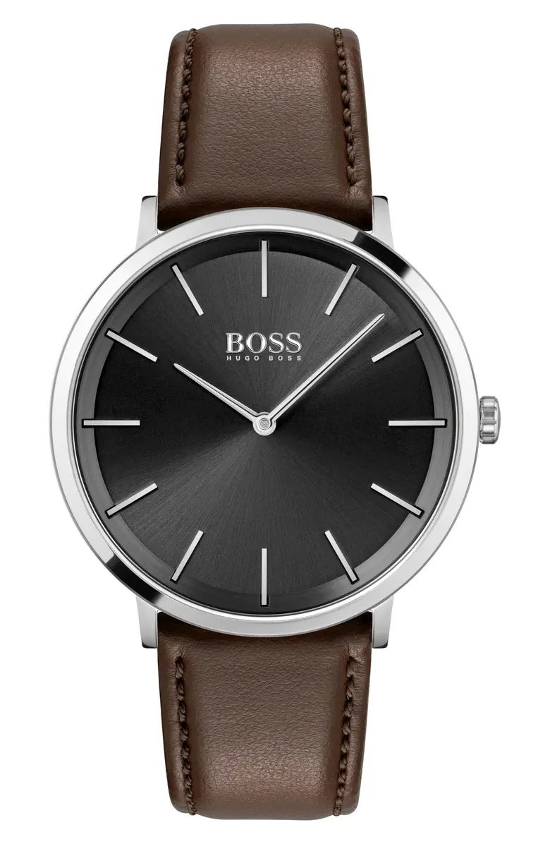 BOSS Skyliner Leather Strap Watch, 40mm | Nordstrom | Nordstrom Canada