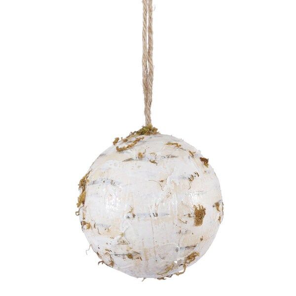 Birch Wood 8-inch Ball Ornament | Bed Bath & Beyond