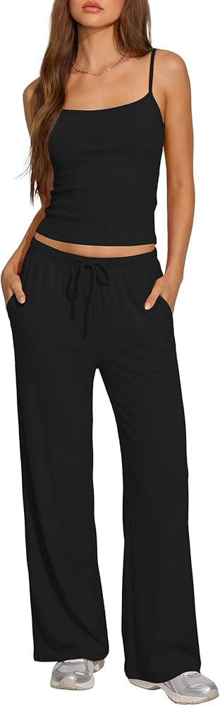 Darong Summer Sets for Women 2 Piece Outfits 2026 Matching Loungewear Airport Travel Beach Vacati... | Amazon (US)