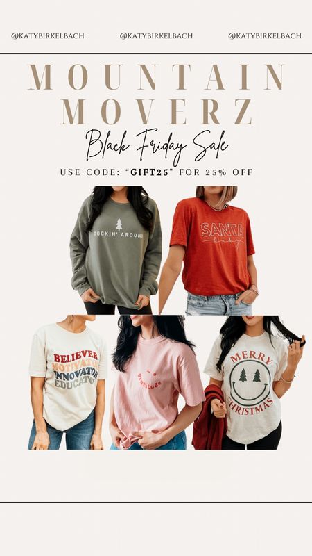 Love this brand and their tshirts! I have the “Rockin Around” short sleeve tee, but with temps dropping, I could definitely go for the long sleeve one! Perfect gift idea for anyone! 

#LTKGiftGuide #LTKHoliday #LTKCyberWeek