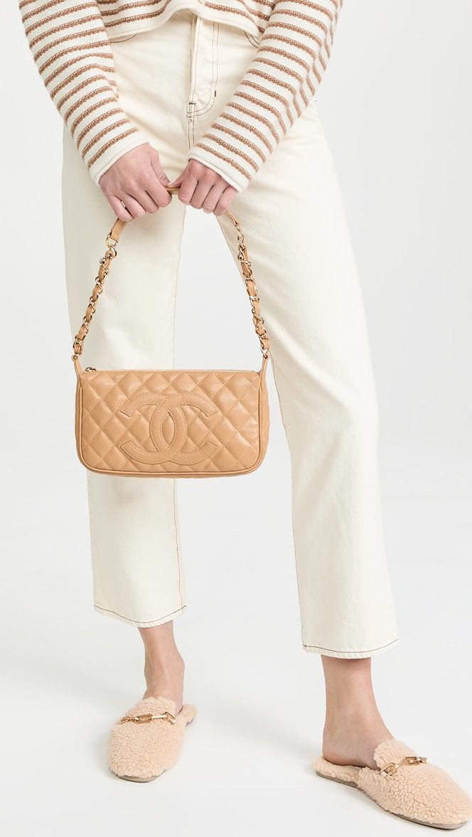Chanel Beige Caviar Timeless Bag | Shopbop