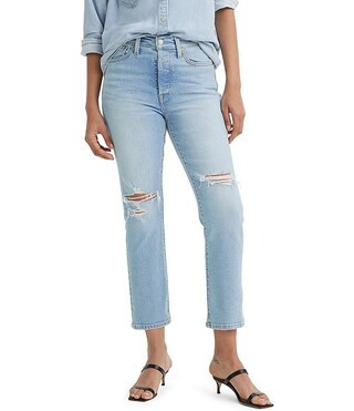 Levi'sLevi's® Wedgie High Rise Straight Leg Distressed Jeans | Dillard's