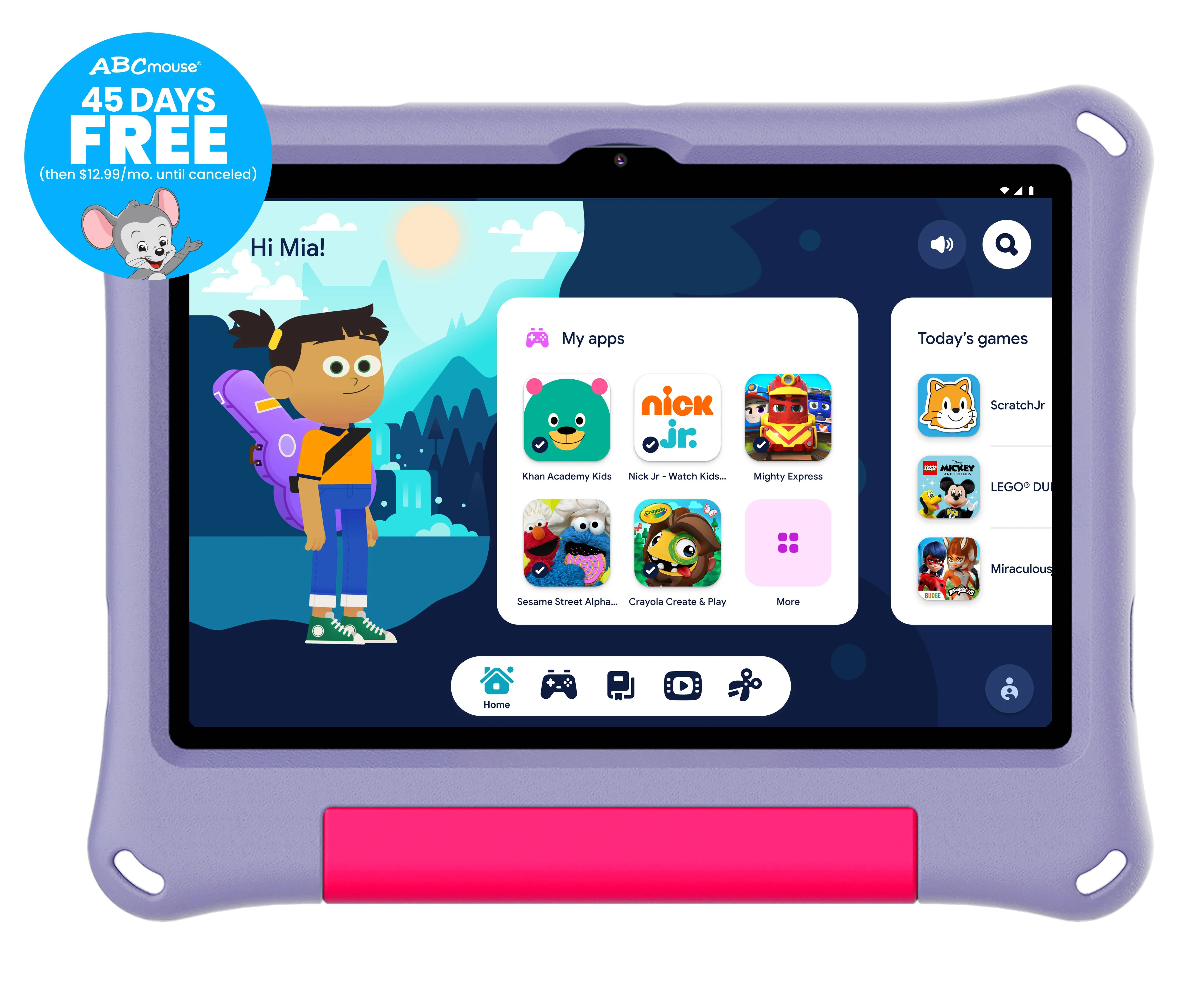 onn. 10.1" Kids Tablet, 32GB, (2024 Model) - Lavender - Walmart.com | Walmart (US)