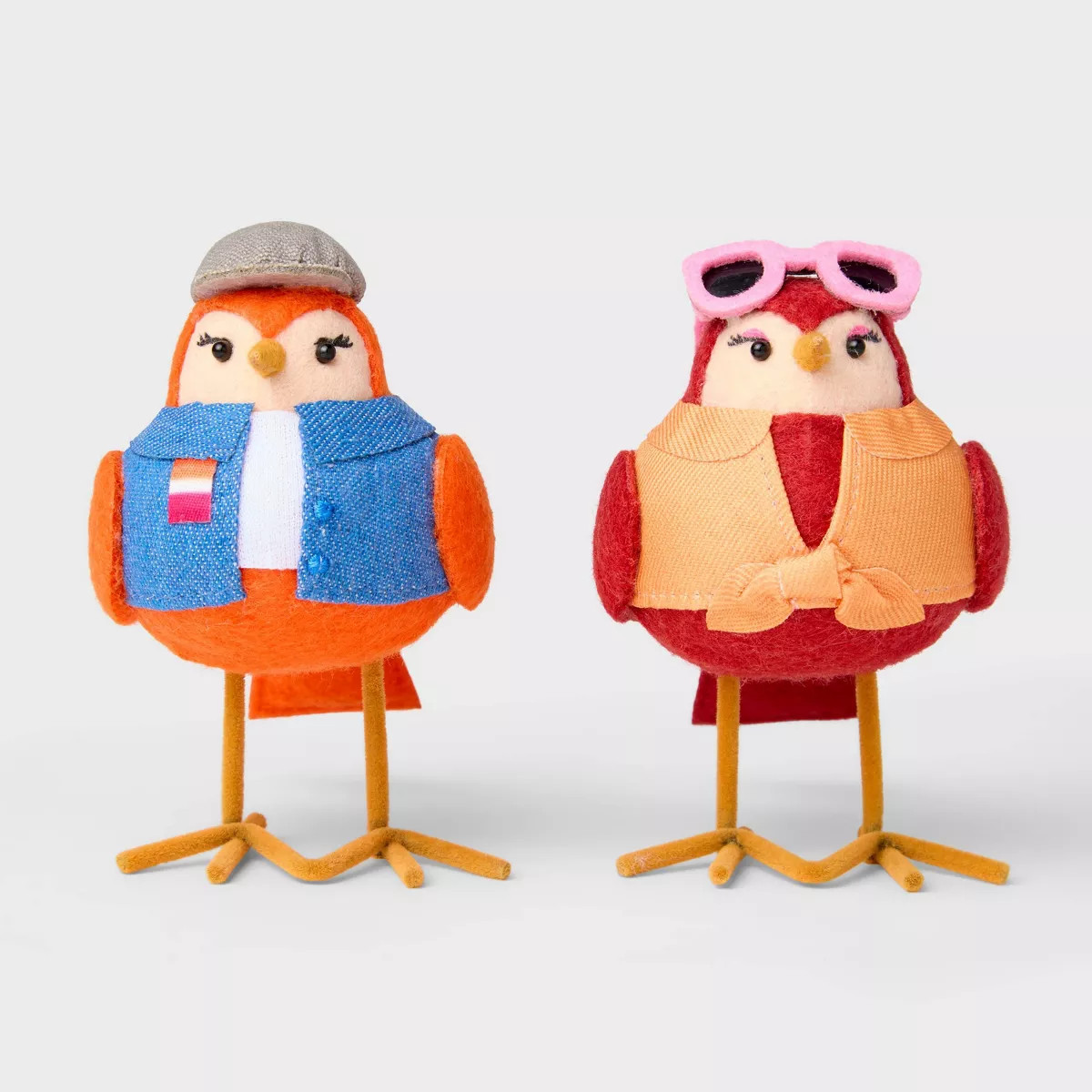 Pride 2pk Featherly Friend Collectible Mini Bird Figurines Gal and Pal | Target
