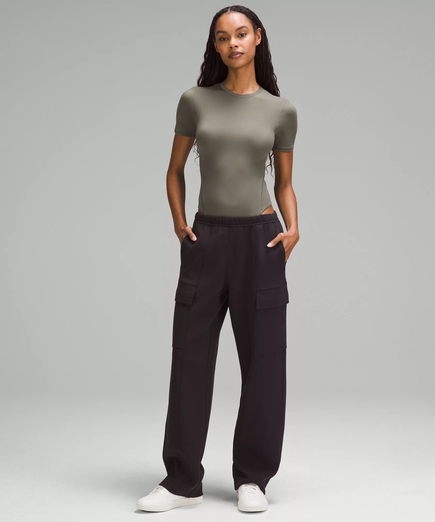 Wundermost Ultra-Soft Nulu Short-Sleeve Crew Thong Bodysuit | Women's Short Sleeve Shirts & Tee's... | Lululemon (US)