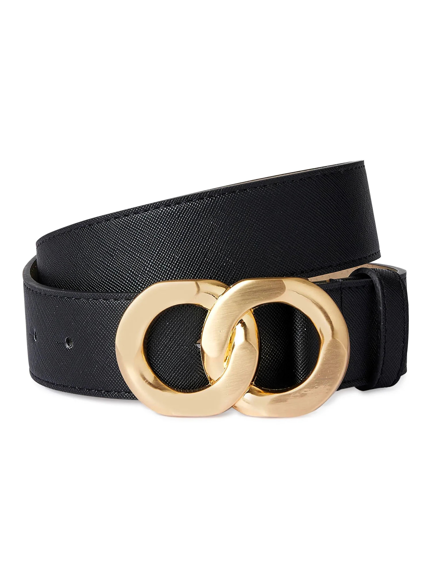 Scoop Women's Chunky Double Circle Buckle Belt - Walmart.com | Walmart (US)