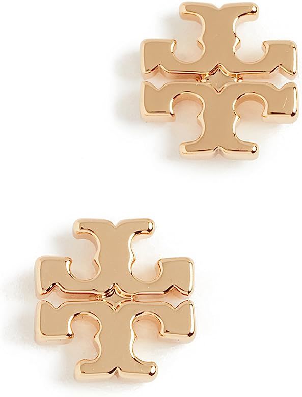 Tory Burch Women's Logo Stud Earrings | Amazon (US)