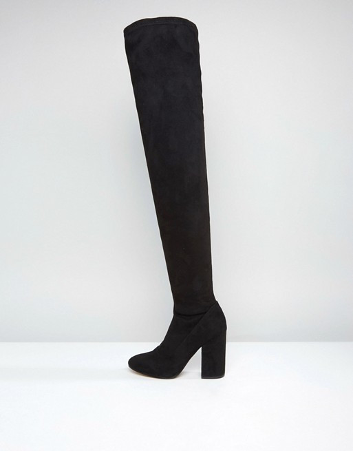 ASOS KATCHER PETITE Heeled Over The Knee Boots | ASOS US