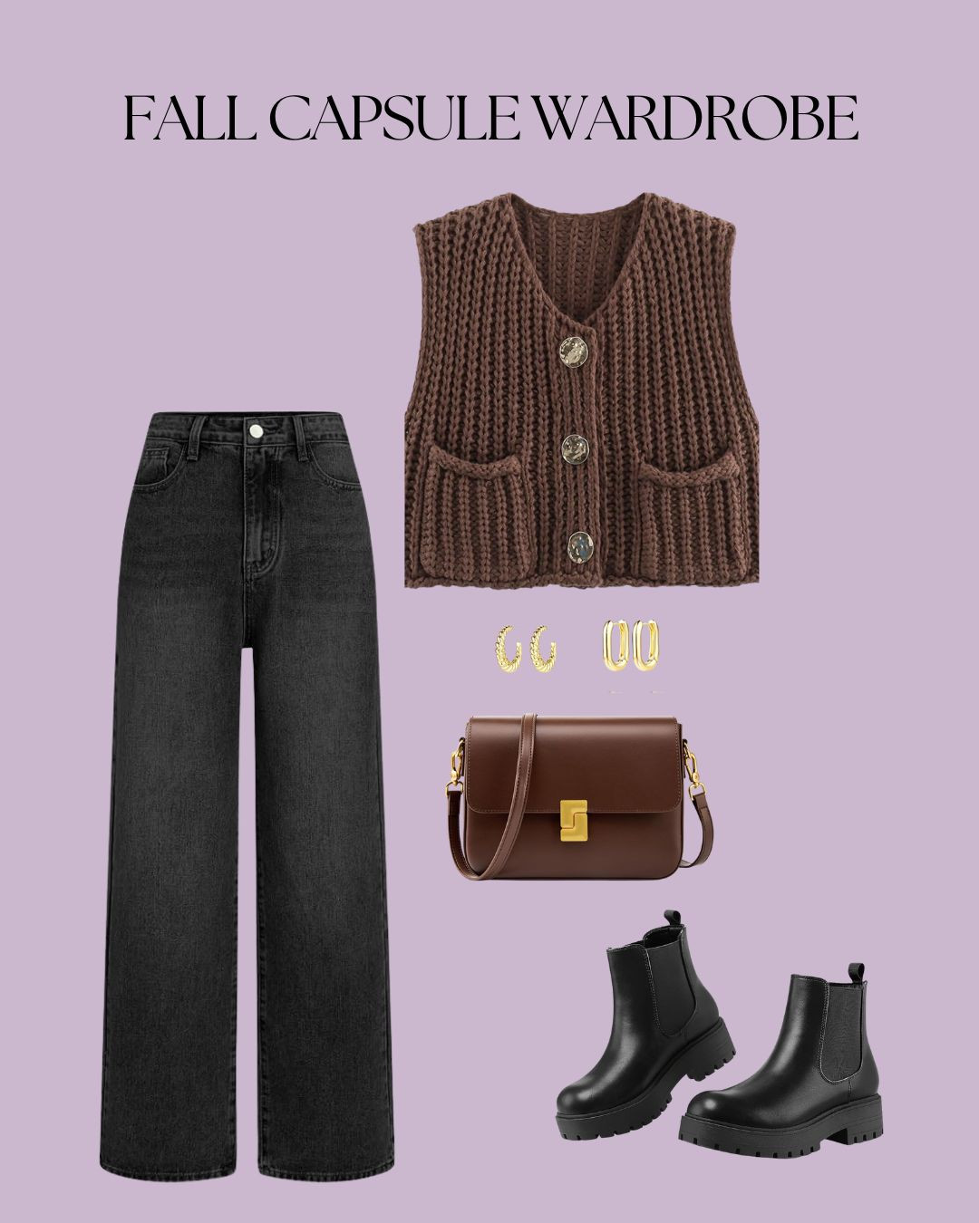 Layering done right ✨ A chic vest paired with classic jeans, statement earrings, boots, and the perfect purse. Easy, effortless, and polished for any season! 

#LTKStyleTip #LTKWorkwear #LTKSeasonal