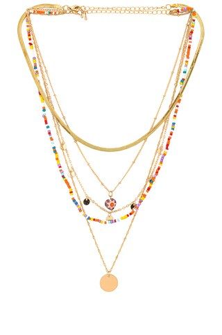 8 Other Reasons Beaded Layered Necklace in Gold from Revolve.com | Revolve Clothing (Global)