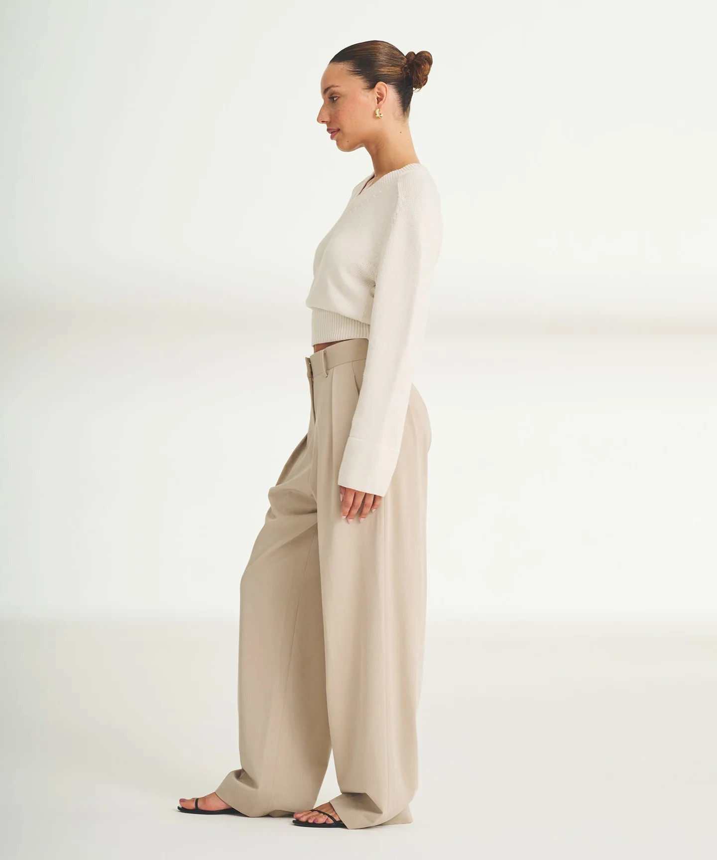 Cotton V-Neck Sweater | NAADAM