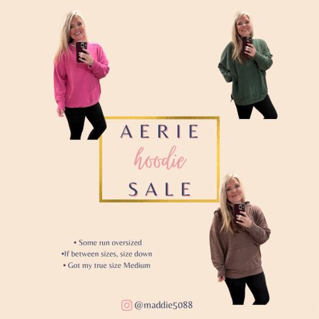 Aerie sweatshirts and hoodies are my FAVE!!!!!!! They are having a sale!! These are three I shared before and I’ll link some others I have too! They are already like “pre-worn in” and some are distressed and they are just my absolute fave! 

#LTKsalealert #LTKcurves #LTKunder50