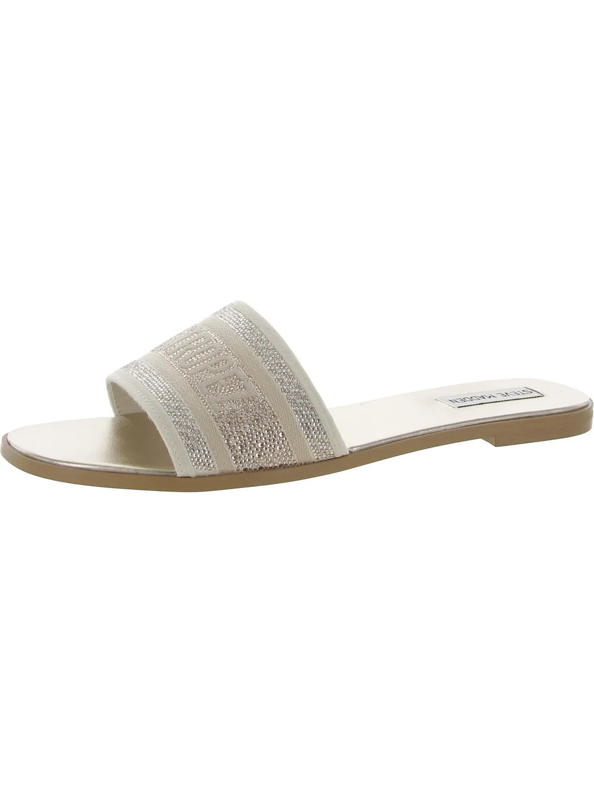 Knox Womens Embroidered Rhinestone Slide Sandals | Shop Simon