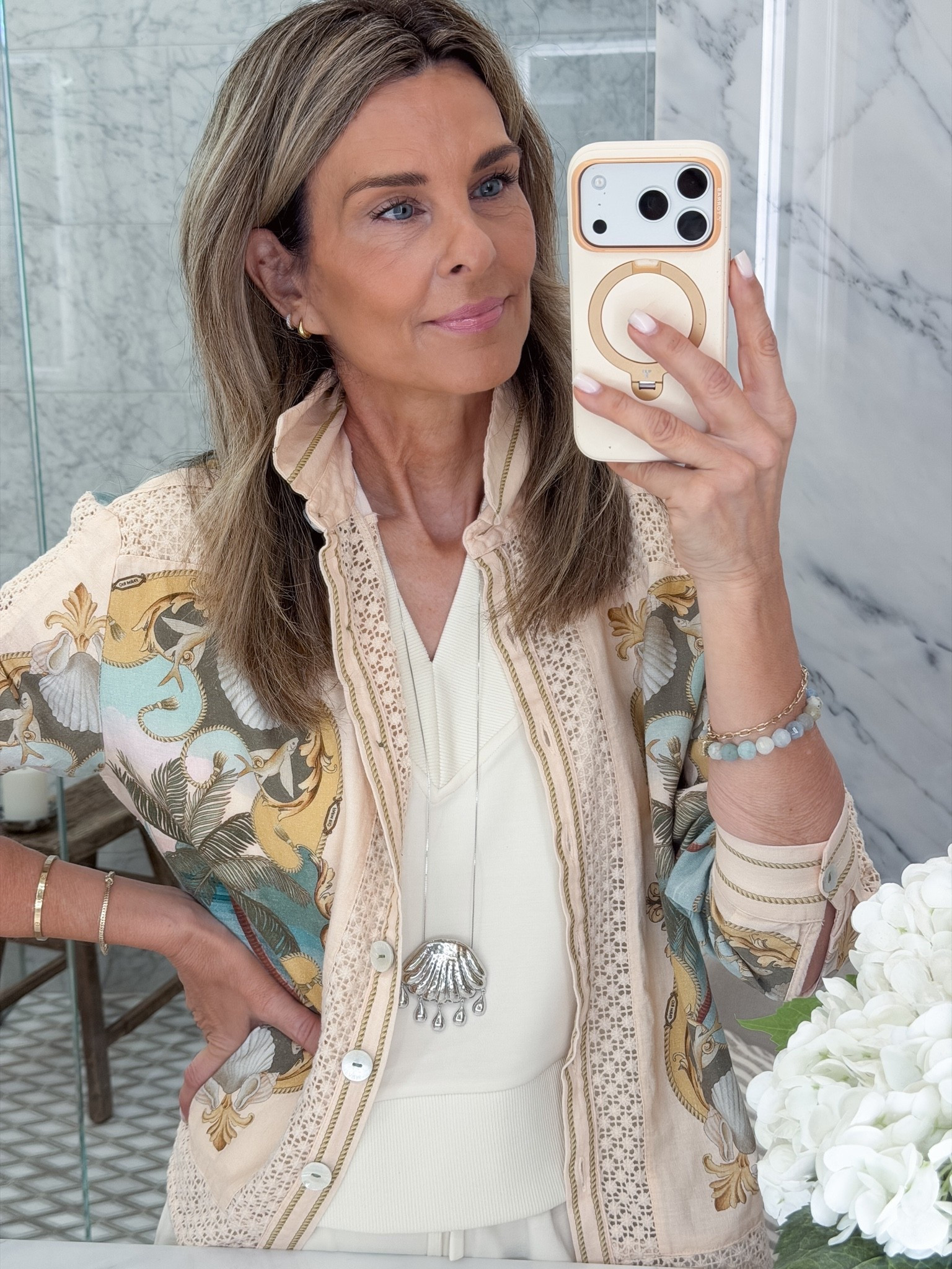 Wearing XXS in the button down from @Anthropologie  . Wearing XS on shorts, XXS would be better. Size down, and an XS on top

#LTKootd #LTKSeasonal #LTKOver40