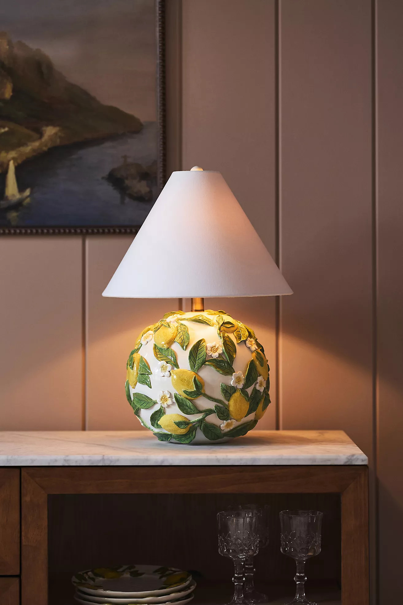 Foster Lemon Table Lamp | Anthropologie (US)