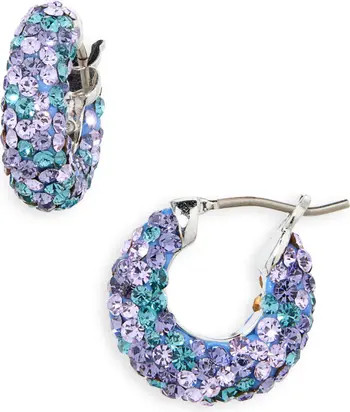 Kate Spade New York crystal huggie hoop earrings | Nordstrom | Nordstrom