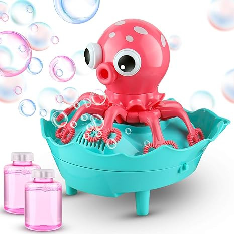 Bubble Machine - Octopus Bubble Blower 1000+ Bubbles Per Minute, Bubble Machine for Kids Toddlers... | Amazon (US)