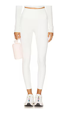Splits59 Airweight Rib High Waist 7/8 Legging in White from Revolve.com | Revolve Clothing (Global)
