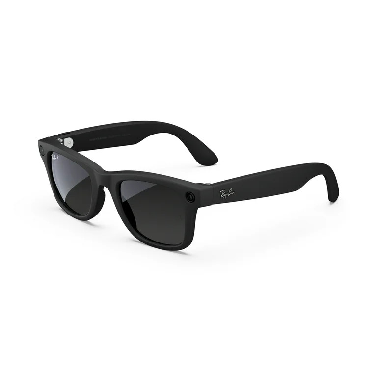 Ray-Ban Meta, Wayfarer Glasses with Meta AI, Audio, Photo, Video Compatibility, Matte Black, Pola... | Walmart (US)
